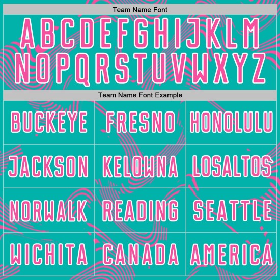 Maillot de football personnalisé à sublimation rose et blanc Lines Curve Aqua