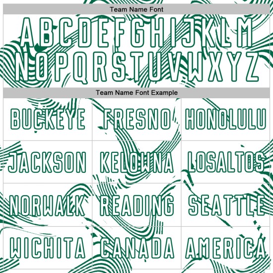 Maillot de football blanc uniforme Sports Curve Lines Kelly, sublimation personnalisée, vert