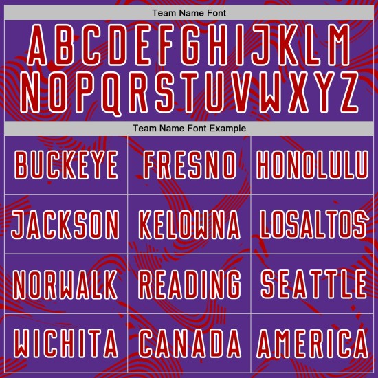 Maillot personnalisé Sports Lines Sublimation Curve Soccer Uniform Violet Rouge-Blanc Maillot personnalisé Sports Lines Sublimation Curve Soccer Uniform Violet Rouge-Blanc