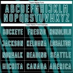 Maillot de football noir et blanc à lignes de sublimation, uniforme de sport personnalisé bleu sarcelle