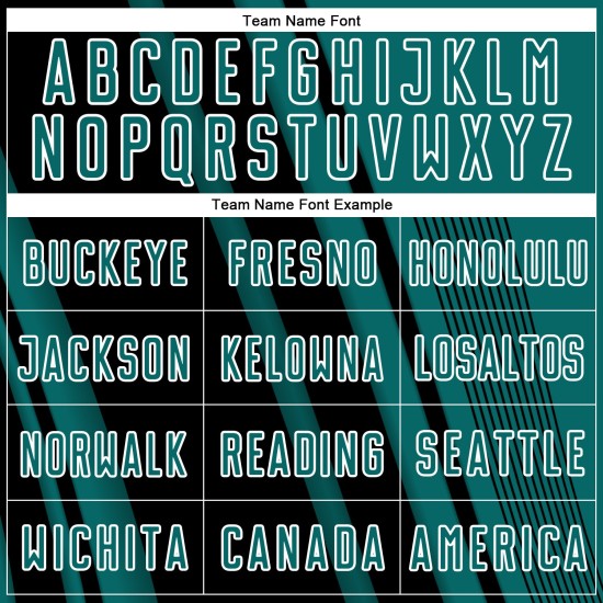 Maillot de football noir et blanc à lignes de sublimation, uniforme de sport personnalisé bleu sarcelle