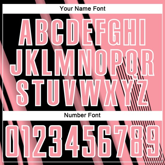 Maillot de football personnalisé à sublimation, noir et blanc, rose moyen