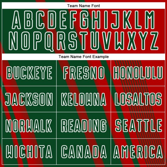 Maillot de football personnalisé à sublimation vert et blanc avec lignes rouges