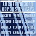 Maillot de football bleu clair personnalisé, uniforme bleu marine et blanc, sublimation sportive