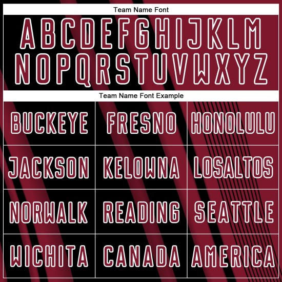 Maillot de sport sublimé Crimson, uniforme de football personnalisé, noir et blanc