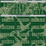 Maillot de football sublimé crème vert sport personnalisé lignes courbes uniforme