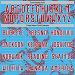 Maillot de football bleu ciel, rouge et blanc, uniforme personnalisé, lignes courbes, sublimation