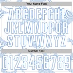 Maillot de football Curve Light Uniform White Lines, personnalisé par sublimation, bleu