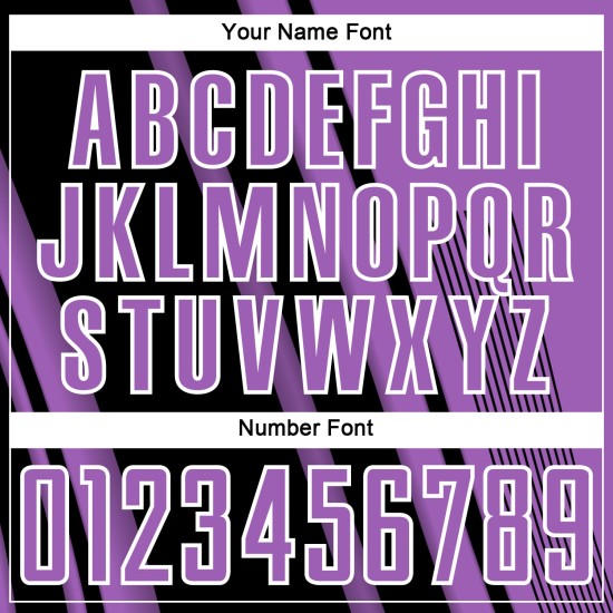 Maillot de sport violet taille M, lignes personnalisées, sublimation, football, noir et blanc