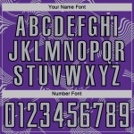 Maillot de football personnalisé gris-noir, lignes violettes, sublimation, Curve Sports Maillot de football personnalisé gris-noir, lignes violettes, sublimation, Curve Sports