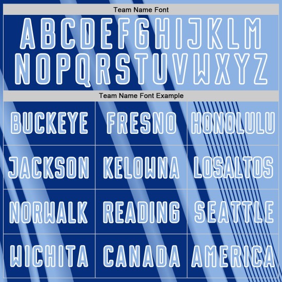 Maillot de football bleu clair, bleu royal et blanc, sublimation, lignes personnalisées