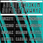 Maillot de sport noir et blanc personnalisé avec lignes d'uniforme de football Aqua Sublimation