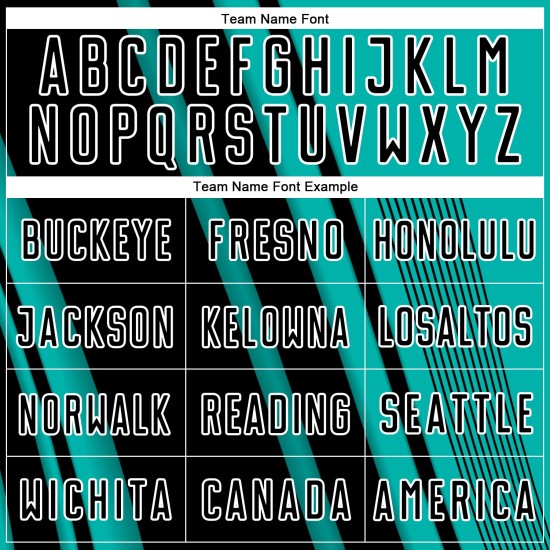 Maillot de sport noir et blanc personnalisé avec lignes d'uniforme de football Aqua Sublimation