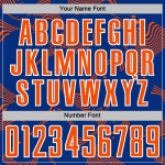 Maillot de football personnalisé à sublimation orange et blanc Royal Curve Sports