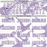 Maillot de football blanc, courbé, lignes violettes, personnalisé, sublimation