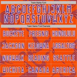 Maillot de football personnalisé violet et blanc, lignes orange et courbes uniformes, sublimation