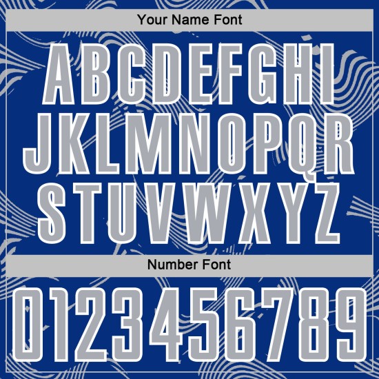 Maillot de football personnalisé gris-blanc Royal Lines Uniforme de sublimation Sports Curve