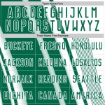 Maillot Kelly sublimé, lignes blanches et vertes, uniforme de football personnalisé