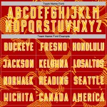 Maillot de football personnalisé à sublimation, courbe rouge, lignes dorées et blanches