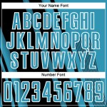 Maillot de football de sport uniforme Lignes noir-blanc bleu personnalisé Panther Sublimation