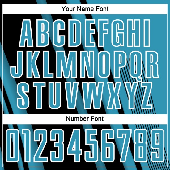 Maillot de football de sport uniforme Lignes noir-blanc bleu personnalisé Panther Sublimation