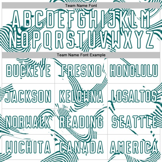 Maillot de football blanc Sports Lines Curve personnalisé bleu sarcelle, sublimation