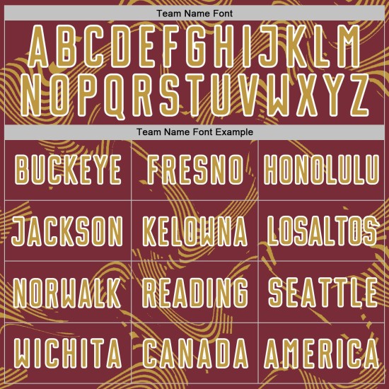 Maillot de sport personnalisé, ancien uniforme de football à sublimation bordeaux, courbe or-blanc Maillot de sport personnalisé, ancien uniforme de football à sublimation bordeaux, courbe or-blanc