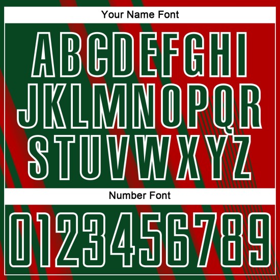 Maillot de football personnalisé à sublimation vert et blanc avec lignes rouges