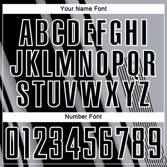 Maillot de football noir et blanc personnalisé à lignes grises par sublimation Maillot de football noir et blanc personnalisé à lignes grises par sublimation