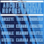 Maillot de football bleu marine et blanc, uniforme de sport à sublimation par poudre, personnalisé