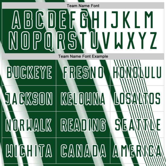 Maillot de football vert à sublimation, lignes personnalisées, sport, blanc