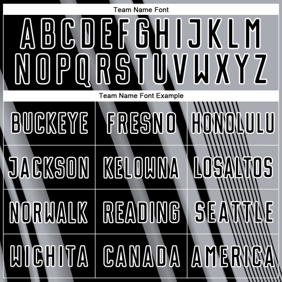 Maillot de football noir et blanc personnalisé à lignes grises par sublimation Maillot de football noir et blanc personnalisé à lignes grises par sublimation