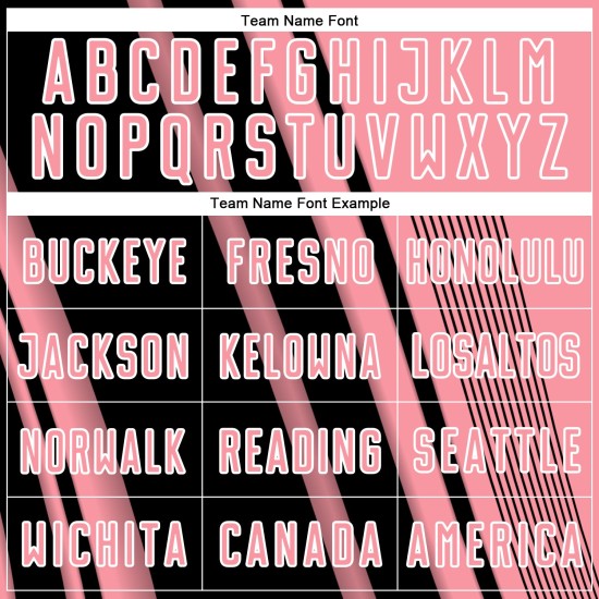 Maillot de football personnalisé à sublimation, noir et blanc, rose moyen