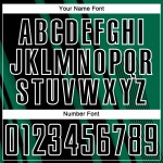 Maillot de football personnalisé par sublimation Uniform Lines Kelly noir-blanc vert Sports