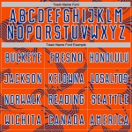 Maillot de football personnalisé à sublimation, lignes blanches et royales, uniforme orange