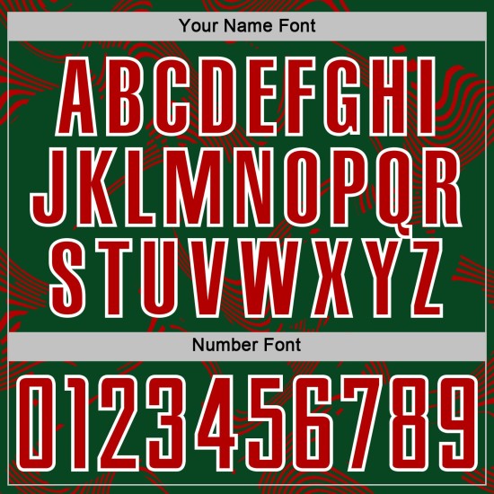 Maillot de football personnalisé, lignes de sublimation, rouge, blanc, vert, uniforme, courbe