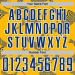 Maillot de football Gold Curve Sports Uniform Lines Sublimation Royal-White Custom