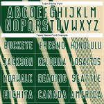 Maillot de football de sport, uniforme, lignes de sublimation crème, personnalisé, vert et blanc Maillot de football de sport, uniforme, lignes de sublimation crème, personnalisé, vert et blanc