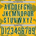 Maillot vert-blanc personnalisé par sublimation Sports Gold Lines Soccer Curve Uniform