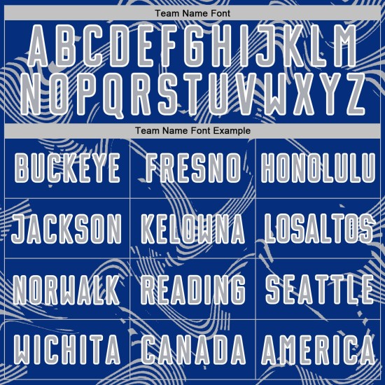 Maillot de football personnalisé gris-blanc Royal Lines Uniforme de sublimation Sports Curve